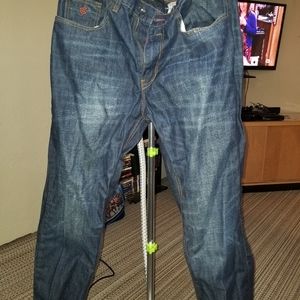 Mens dark blue denim